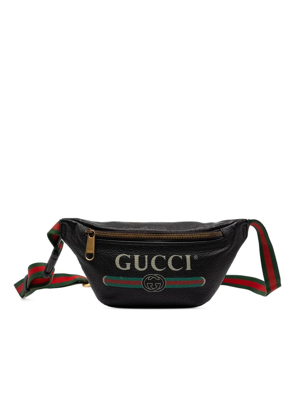 Gucci Small Grained Calfskin Web Logo #352152G65B